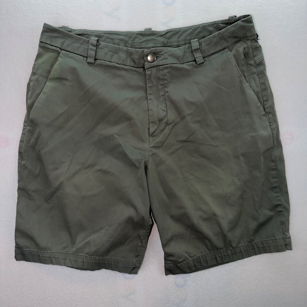 Lululemon Shorts Commission Short Mens Size 32 Green Chino Stretch